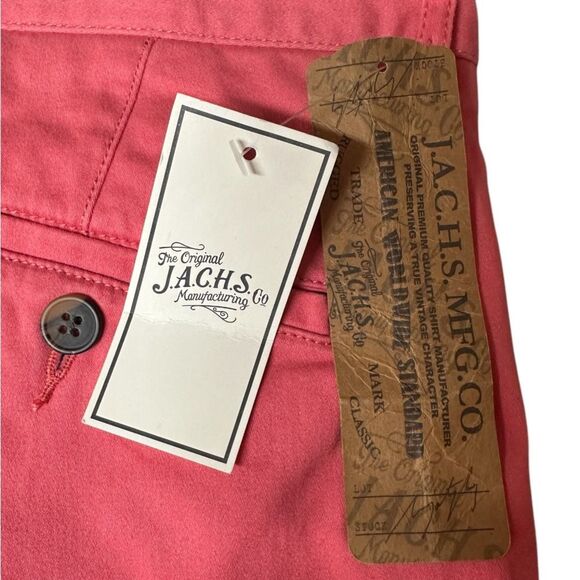 JACHS Mfg Co Men's Flat Front Chino Shorts 1102147 Jetty Red, Size 32 - Picture 3 of 8